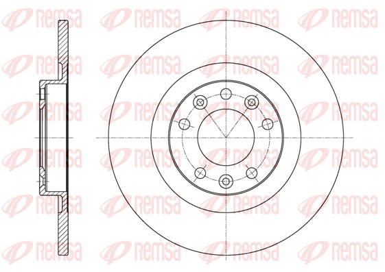 Disque de frein REMSA 61557.00