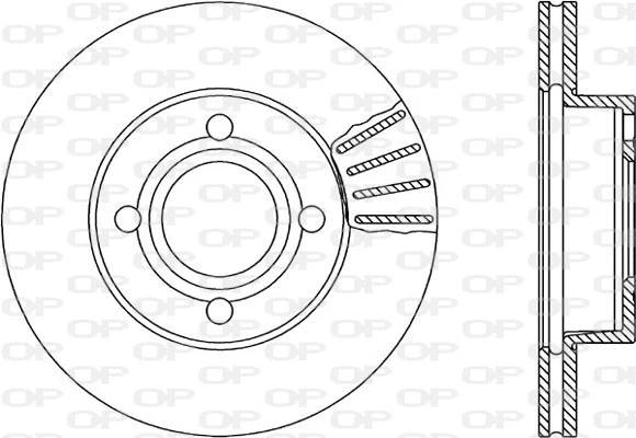 Disque de frein OPEN PARTS BDR1032.20
