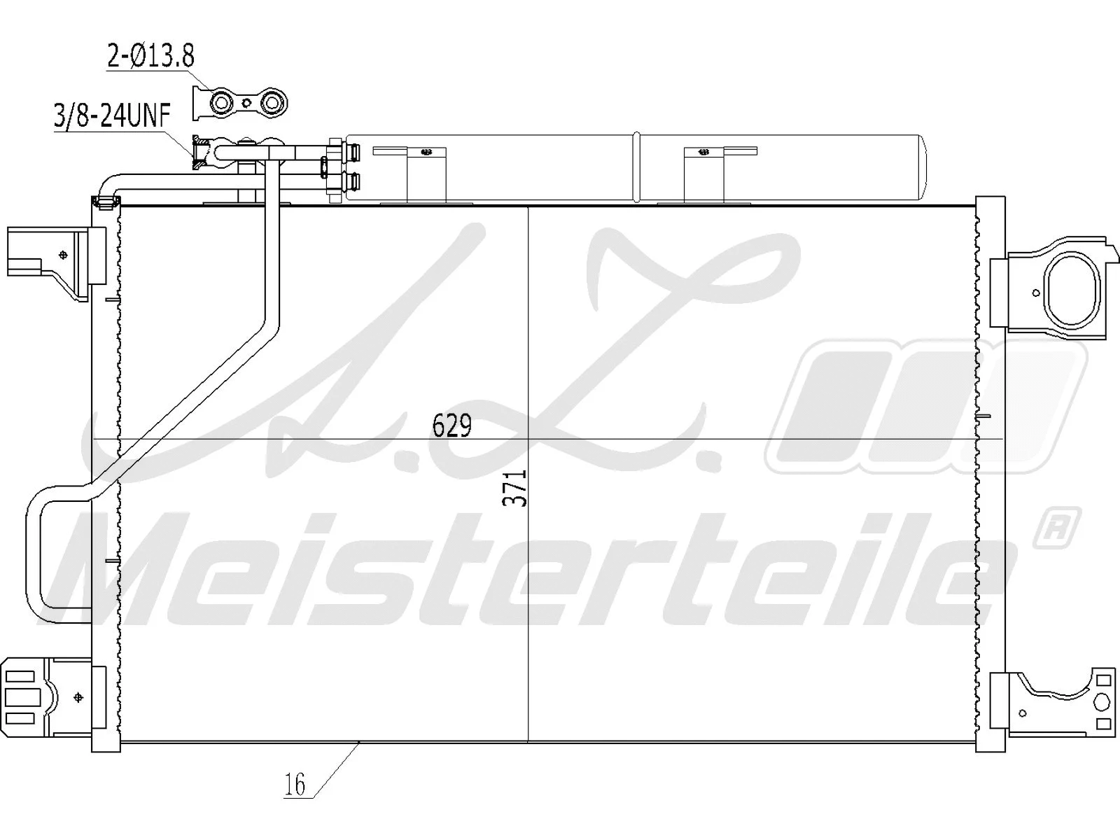 Condenseur, climatisation A.Z. Meisterteile AZMT-45-030-1317
