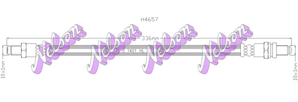 Flexible de frein KAWE H4657