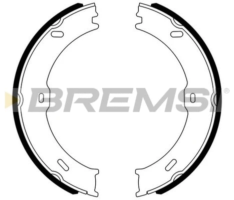 Jeu de mâchoires de frein, frein de stationnement BREMSI GF0315