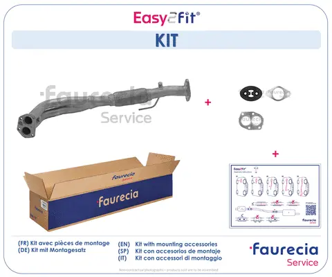 Tuyau d'échappement Faurecia FS43089