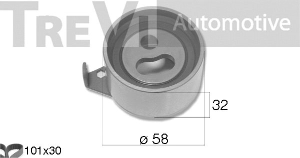 Kit de courroie crantée TREVI AUTOMOTIVE KD1485
