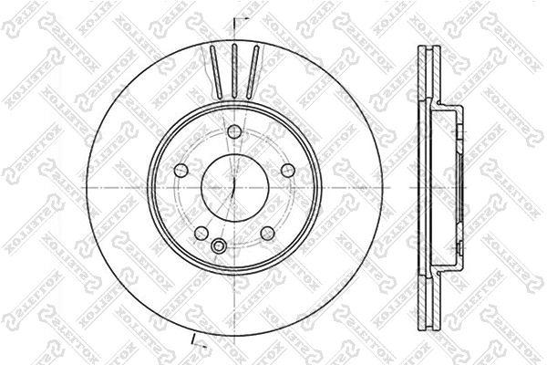 Disque de frein STELLOX 6020-3317V-SX