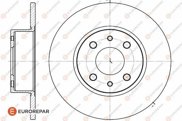 Disque de frein EUROREPAR 1618874480
