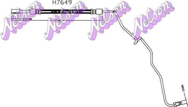 Flexible de frein KAWE H7649