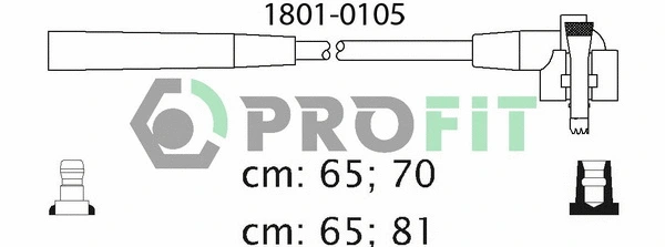 Kit de câbles d'allumage PROFIT 1801-0105