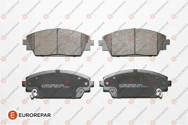 Kit de plaquettes de frein, frein à disque EUROREPAR 1639381780
