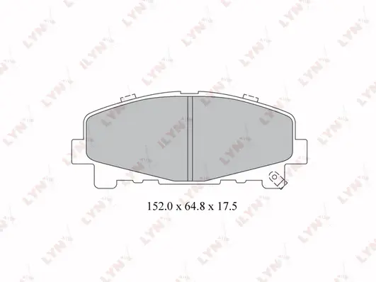 Kit de plaquettes de frein, frein à disque LYNXAUTO BD-3424