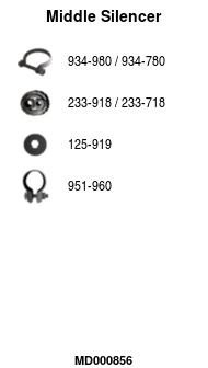 Silencieux central FA1 MD000856