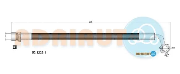 Flexible de frein ADRIAUTO 52.1226.1
