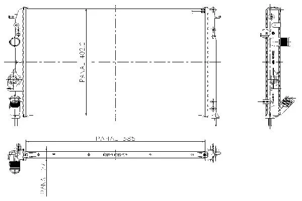 Radiateur, refroidissement du moteur ORDONEZ 1020751806