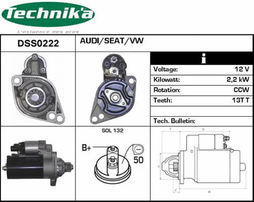 Démarreur Technika DSS0222