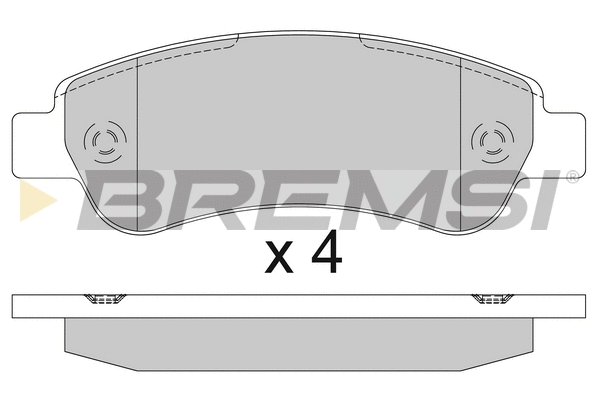 Kit de plaquettes de frein, frein à disque BREMSI BP3286TR