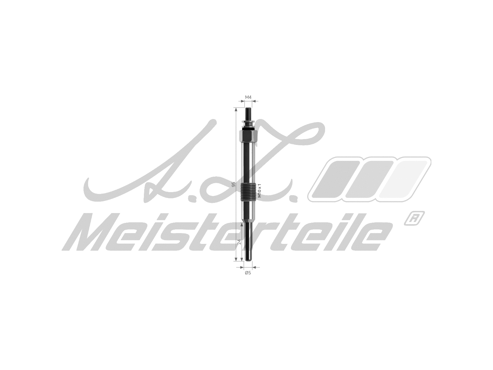Bougie de préchauffage A.Z. Meisterteile AZMT-49-040-1013