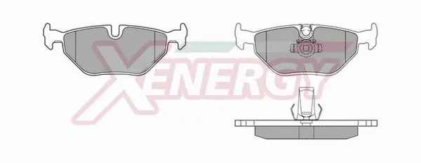 Kit de plaquettes de frein, frein à disque AP XENERGY X40388