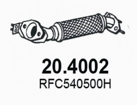 Tuyau d'échappement ASSO 20.4002