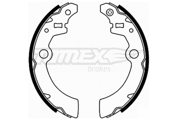 Jeu de mâchoires de frein TOMEX Brakes TX 21-91