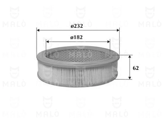 Filtre à air AKRON-MALÒ 1500278