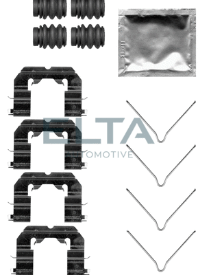 Kit d'accessoires, plaquette de frein à disque ELTA AUTOMOTIVE EA8884