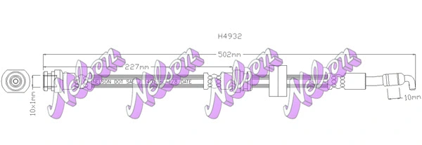 Flexible de frein BROVEX-NELSON H4932