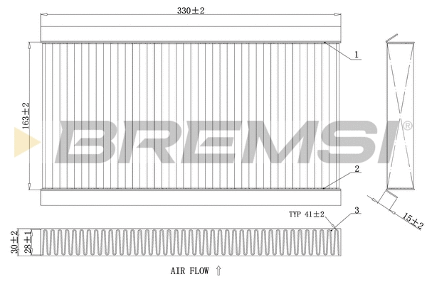 Filtre, air de l'habitacle BREMSI FC0090C