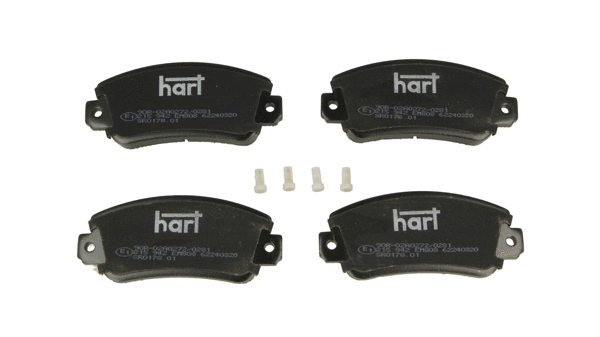 Kit de plaquettes de frein, frein à disque HART 215 942