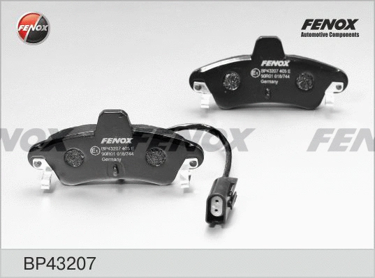 Kit de plaquettes de frein, frein à disque FENOX BP43207
