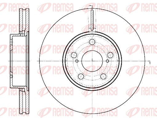 Disque de frein REMSA 6887.10