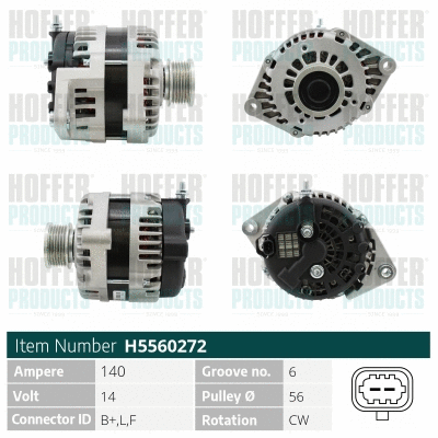 Alternateur HOFFER H5560272