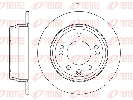 Disque de frein REMSA 61105.00