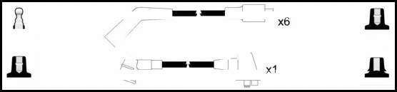 Kit de câbles d'allumage LEMARK HOES1135
