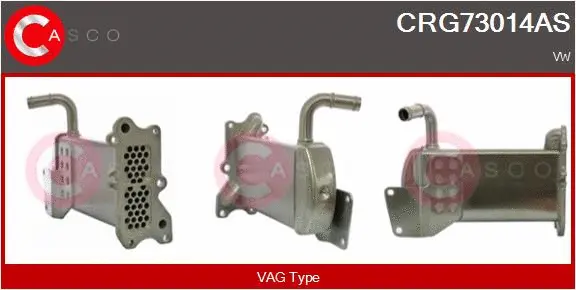 Radiateur, réaspiration des gaz d'échappement CASCO CRG73014AS