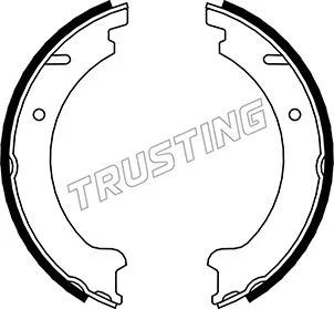 Jeu de mâchoires de frein, frein de stationnement TRUSTING 127.272