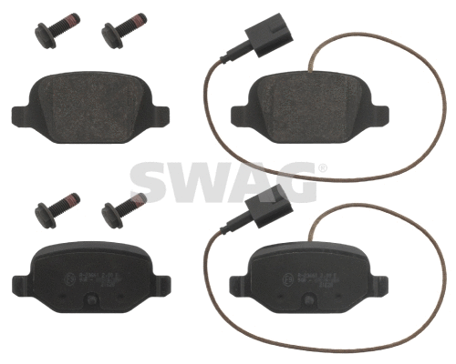 Kit de plaquettes de frein, frein à disque SWAG 70 91 6856