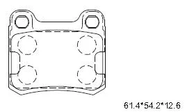 Kit de plaquettes de frein, frein à disque ASIMCO KD7770