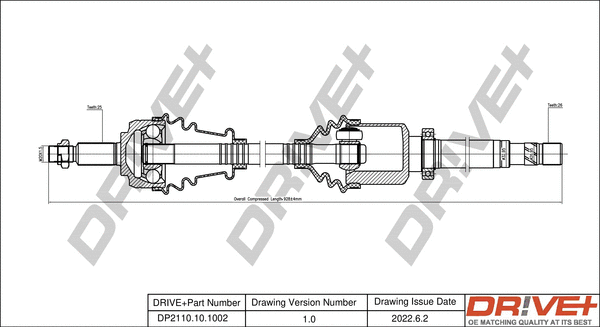 Arbre de transmission Dr!ve+ DP2110.10.1002