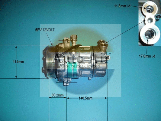 Compresseur, climatisation AUTO AIR GLOUCESTER 14-1466