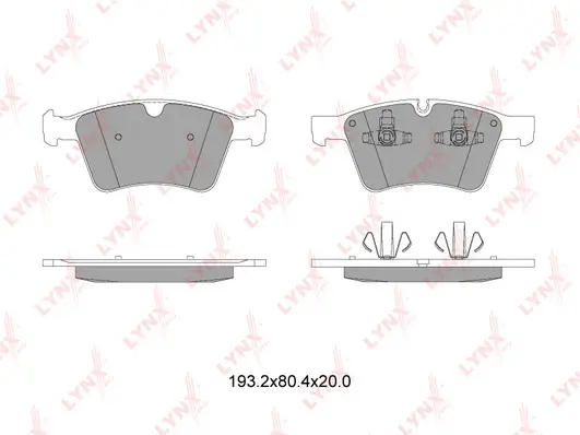 Kit de plaquettes de frein, frein à disque LYNXAUTO BD-5331