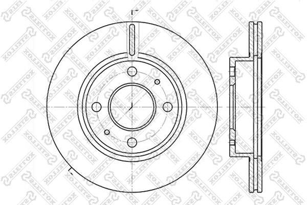 Disque de frein STELLOX 6020-2232V-SX
