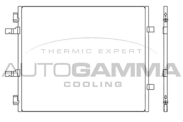 Condenseur, climatisation AUTOGAMMA 105870