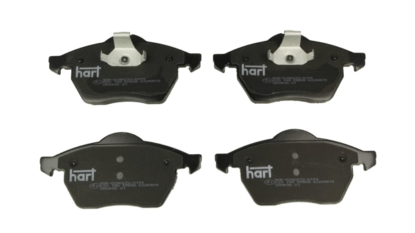 Kit de plaquettes de frein, frein à disque HART 220 188