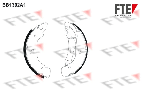 Jeu de mâchoires de frein FTE 9100072