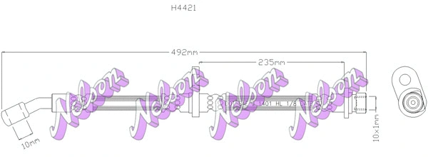 Flexible de frein KAWE H4421