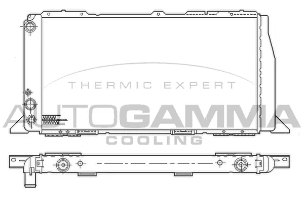 Radiateur, refroidissement du moteur AUTOGAMMA 100045