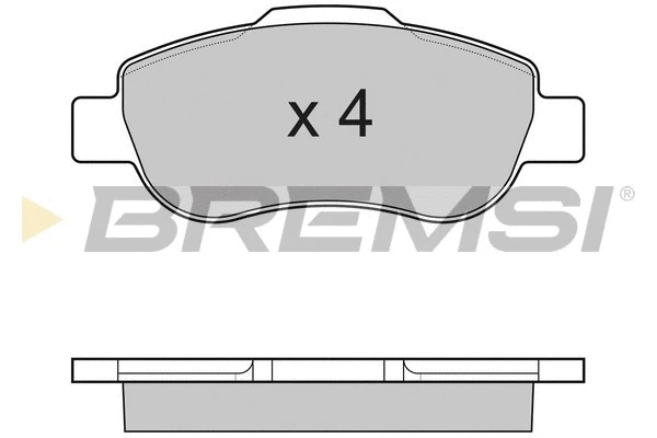 Kit de plaquettes de frein, frein à disque BREMSI BP3178