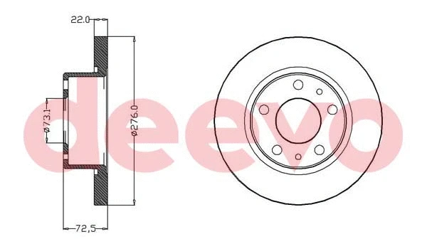 Disque de frein DEEVO BD12560