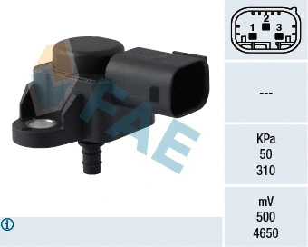 Capteur, pression de suralimentation FAE 15103