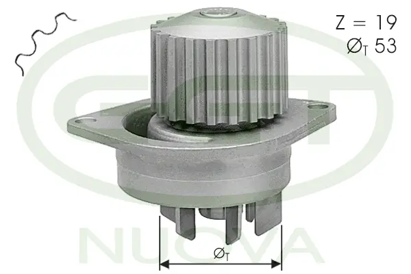 Pompe à eau, refroidissement du moteur GGT PA11033