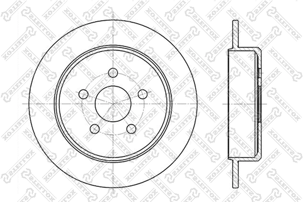 Disque de frein STELLOX 6020-9310-SX